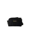 Versace Myth Quilted Cross Body Bag In Black