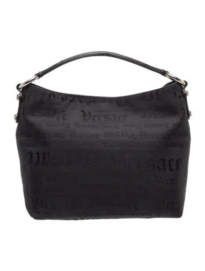 Pre-owned Versace Shoulder Bag In Black