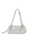 Versace Rectangular Silver Double Handle Shoulder Bag