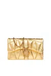 Versace Quilted Metallic Clutch Bag
