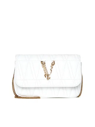 Versace Shoulder Bag In Optical White+multicolor-versa