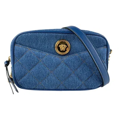Pre-owned Versace Shoulder Bag () In Blue