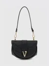 Versace Virtus Small Shoulder Bag In Black