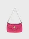 Versace La Medusa Calf-leather Crossbody Bag In Pink