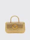 Versace Golden La Medusa Mini Crossbody Bag In Gold