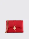 Versace Medusa 95 Kleio Leather Shoulder Bag In Red