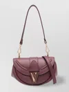 Versace Shoulder Bag With Detachable Strap And Handle In Red