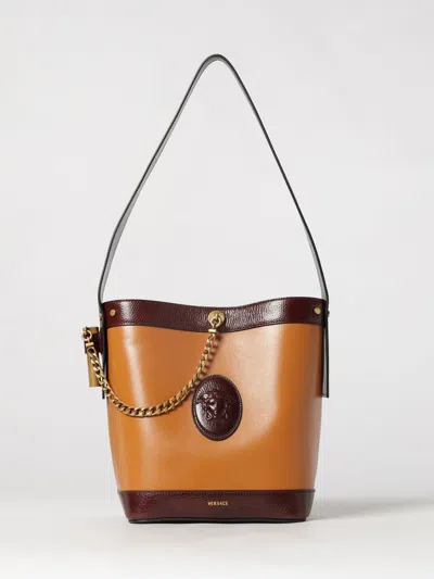 Versace Shoulder Bag Woman In Orange