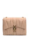 Versace Leather Shoulder Bag In Pink