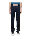 Versace Graphic-stripe Taffeta Track Pants In Black