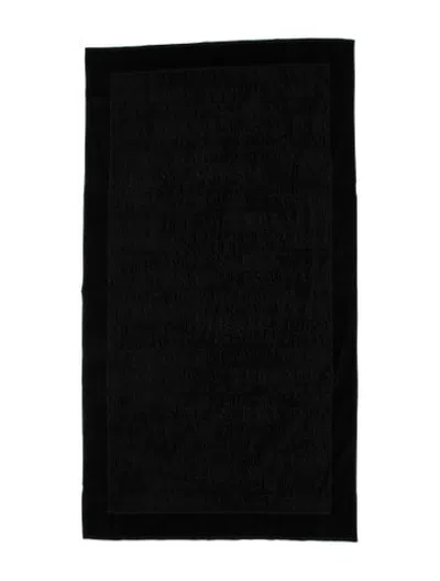 Pre-owned Versace Signature Bath Sheet In Black