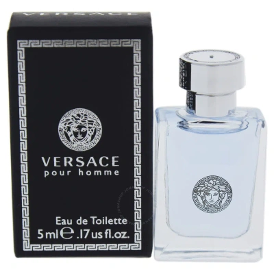 Versace Signature Homme By  Edt Mini 0.17 oz (5.0 Ml) (m) In Blue / Rose