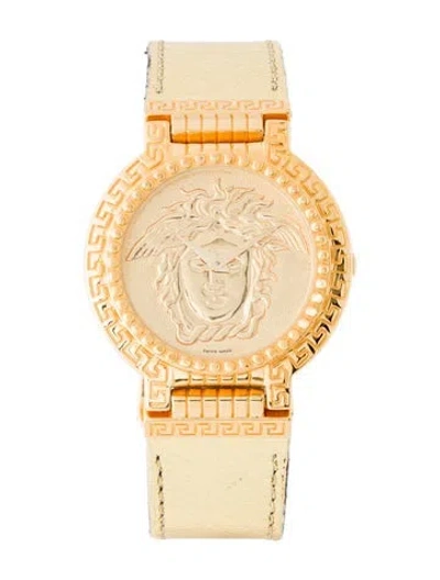 Pre-owned Versace Signature Medusa Watch In Multi