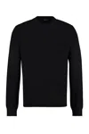 Versace Silk And Cotton Blend Sweater In Black