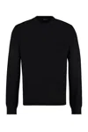 Versace Silk And Cotton Blend Sweater In Black