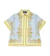 Versace Silk Barocco Shirt In Multi