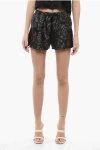 Versace Barocco-print Silk Pajama Shorts