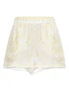 Versace Pattern-printed Elasticated-waistband Shorts In Neutral