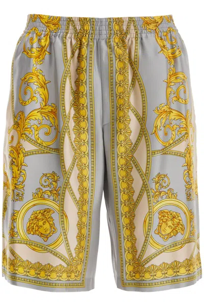 VERSACE SILK BERMUDA SHORTS CUP OF