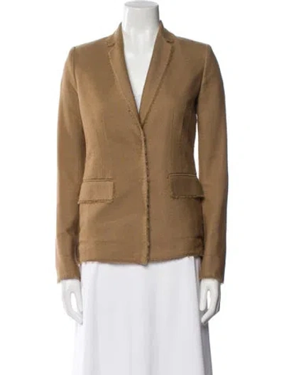 Pre-owned Versace Silk Blazer In Brown