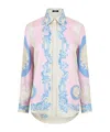 Versace Multicolor Regular Printed Shirt In Pink