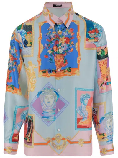 Versace Silk Gallery Shirt In Print