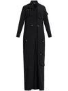 Versace Silk Jumpsuit In Black