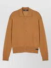 Versace Elegant Long Sleeve Tailored Shirt With Medusa Buttons In Brown