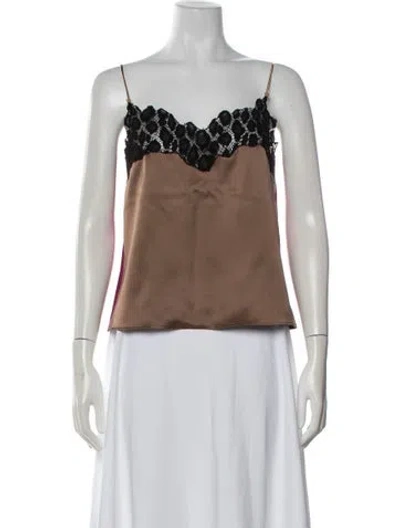 Pre-owned Versace Silk Lace Pattern Pajamas In Black