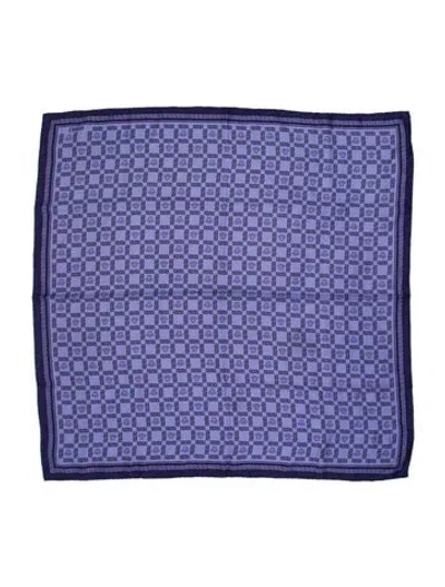 Pre-owned Versace Silk Medusa Insignia Bandeau In Purple