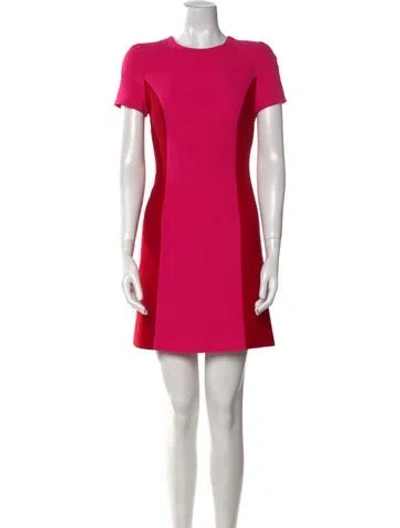 Pre-owned Versace Silk Mini Dress In Multi