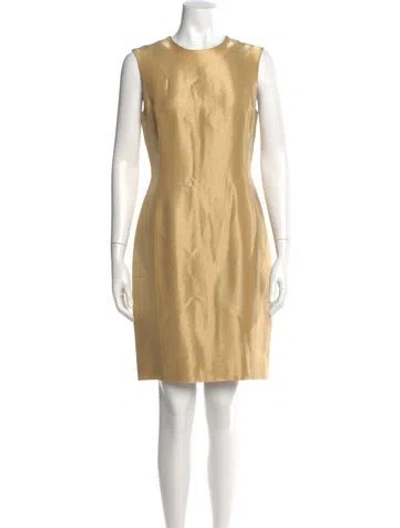 Pre-owned Versace Silk Mini Dress W/ Tags
