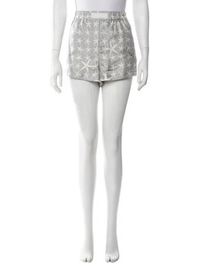 Pre-owned Versace Silk Mini Shorts In Black