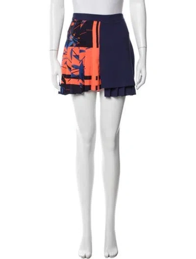 Pre-owned Versace Silk Mini Skirt W/ Tags In Multi