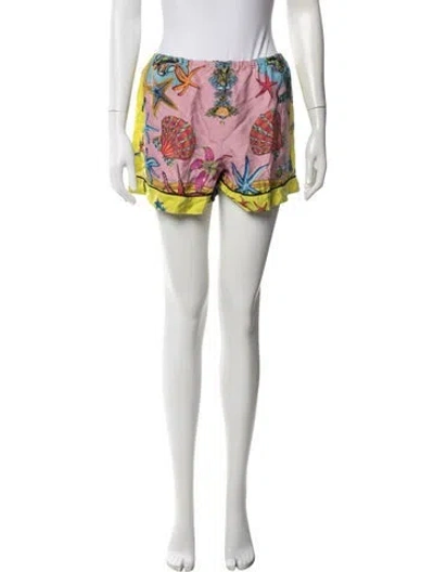 Pre-owned Versace Silk Printed Lounge Set In Pink