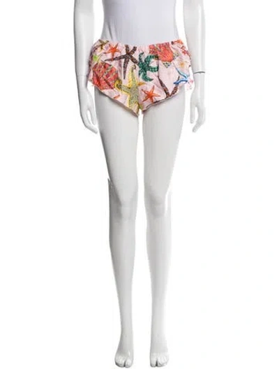 Pre-owned Versace Silk Printed Pajamas In White