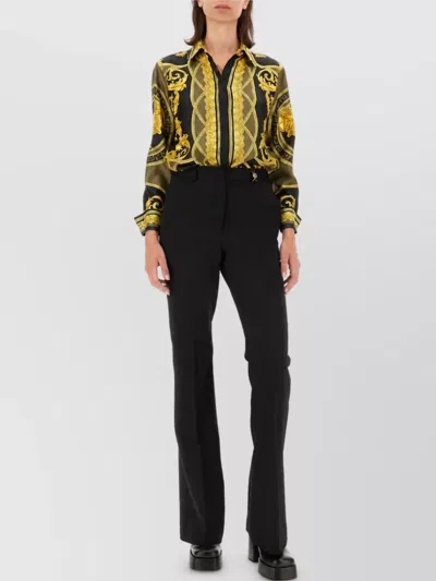 Versace Silk Printed Shirt In Multi