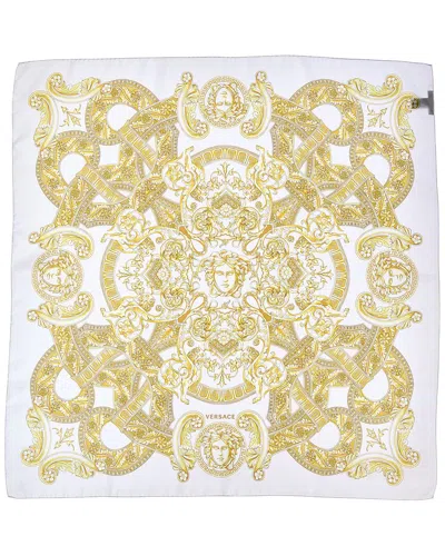 Versace Silk Scarf In Yellow