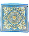 Versace Silk Scarf In Blue