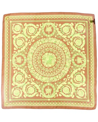 Versace Silk Scarf In Neutral