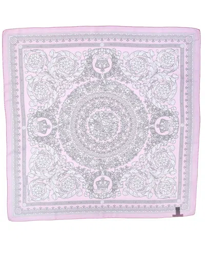 Versace Silk Scarf In Purple