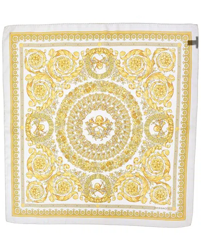 Versace Silk Scarf In Yellow