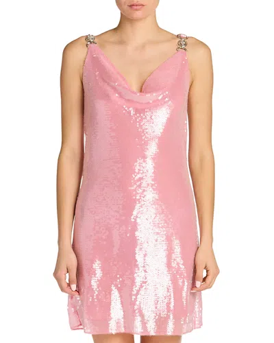VERSACE SILK SEQUINNED DRESS