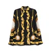 Versace Cameo Silk Long-sleeved Shirt
