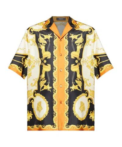 VERSACE VERSACE SILK SHORT SLEEVE SHIRT