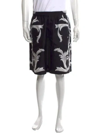 Pre-owned Versace Silk Shorts In Black