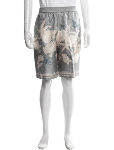 Pre-owned Versace Silk Shorts W/ Tags In Multicolor