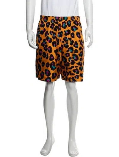 Pre-owned Versace Silk Shorts W/ Tags In Orange