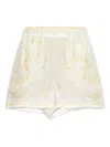 Versace Pattern-printed Elasticated-waistband Shorts In White