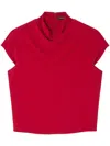 Versace Silk T-shirt In Red